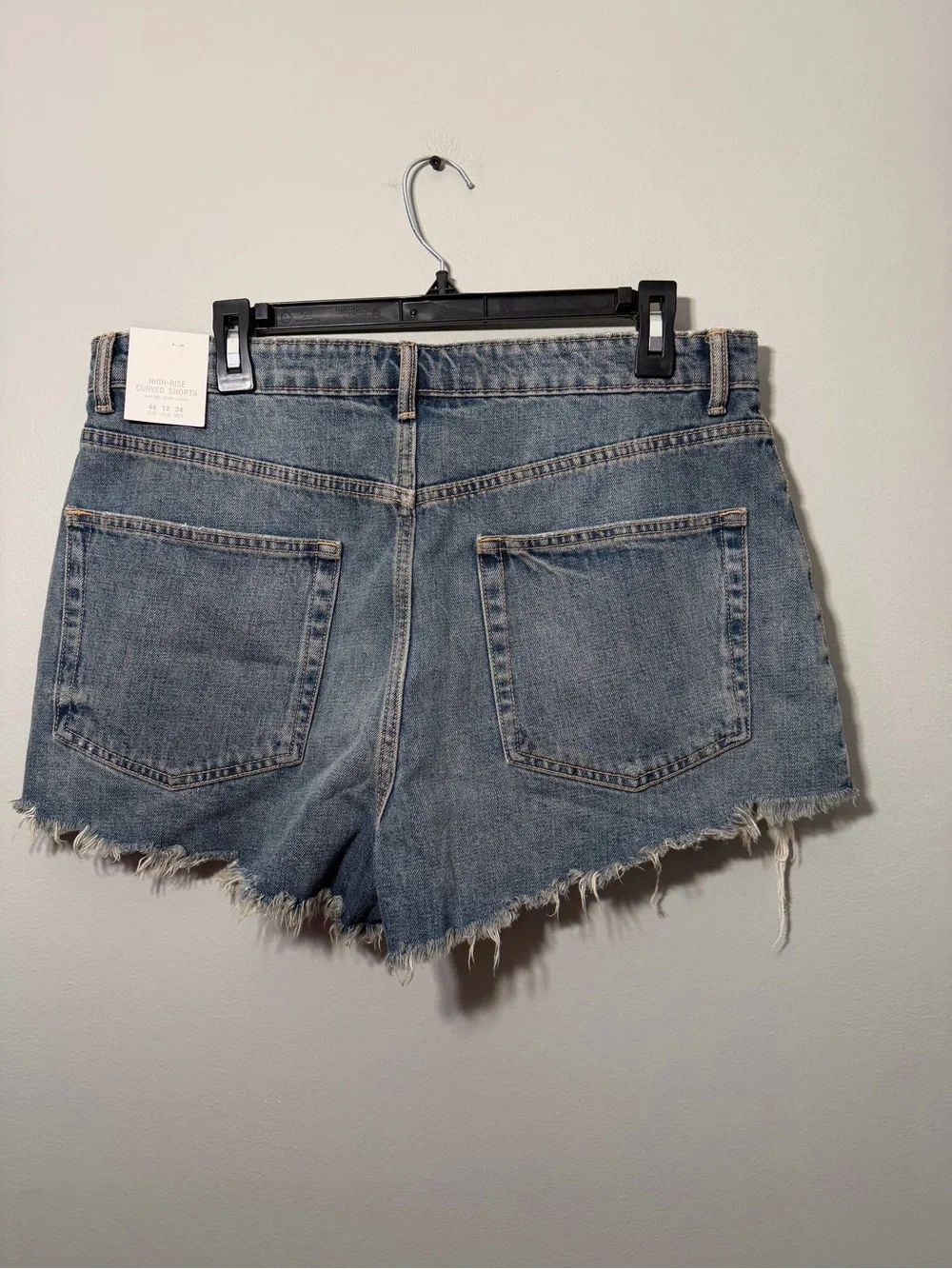 Zara Distressed Light Blue Denim Cutoff Shorts